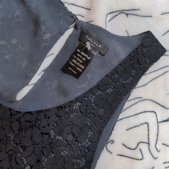 Talula Black Lace Tank Top - Picture 1 of 5